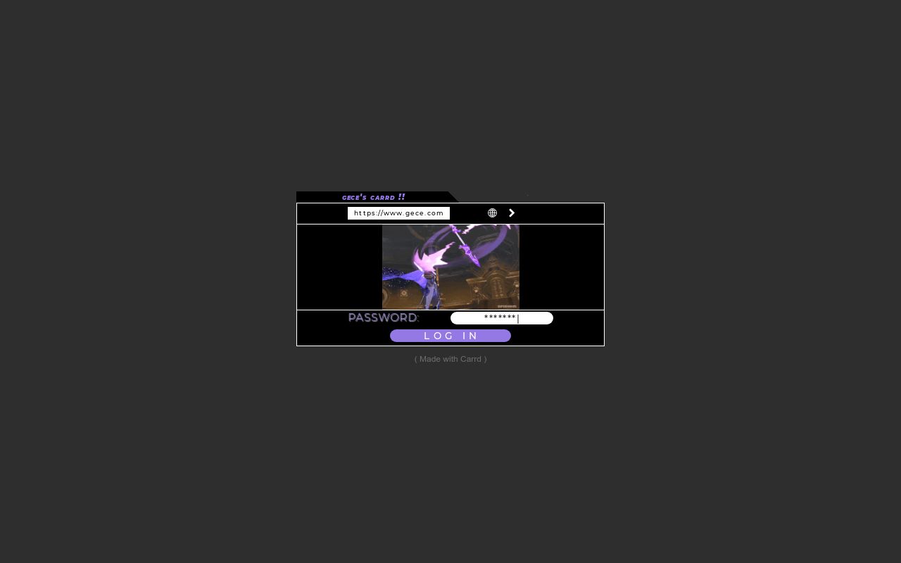 Carrd profile picture for @gece
